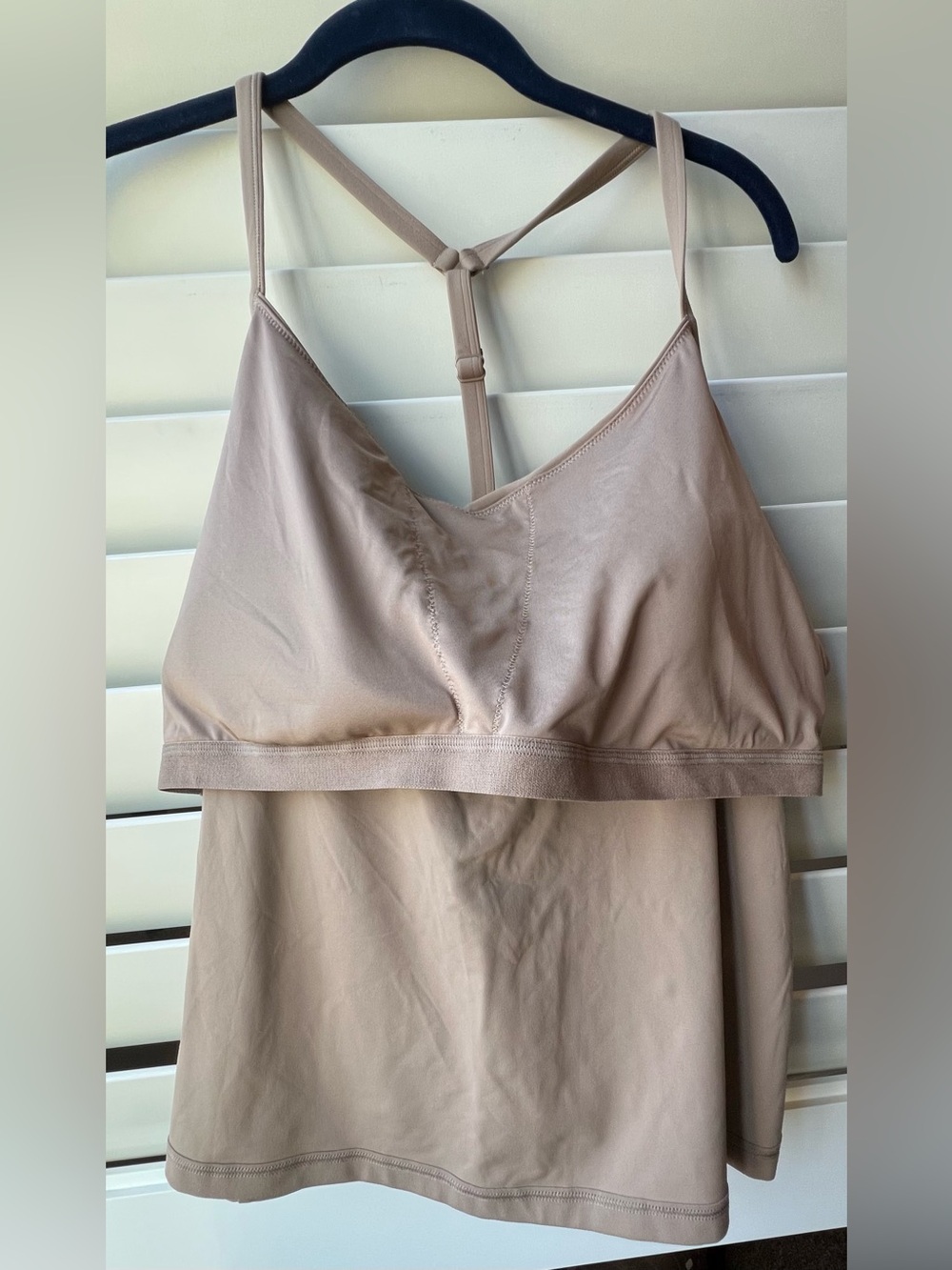 Old Navy Active XXL NEW LIGHT SUPPORT Taupe Racerback Cami Tank - Picture 5 of 9